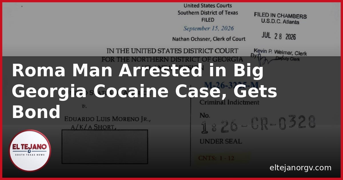 Roma Man Arrested in Big Georgia Cocaine Case, Gets Bond