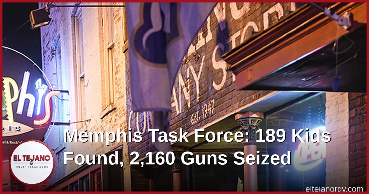 Memphis Task Force Finds 189 Kids, Pulls 2,160 Guns Off the Streets
