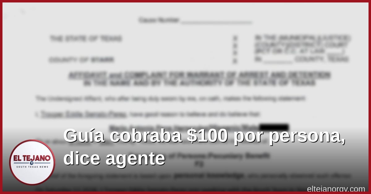 Cien dólares por persona: trooper dice que guía lo admitió cerca del Bazan Road