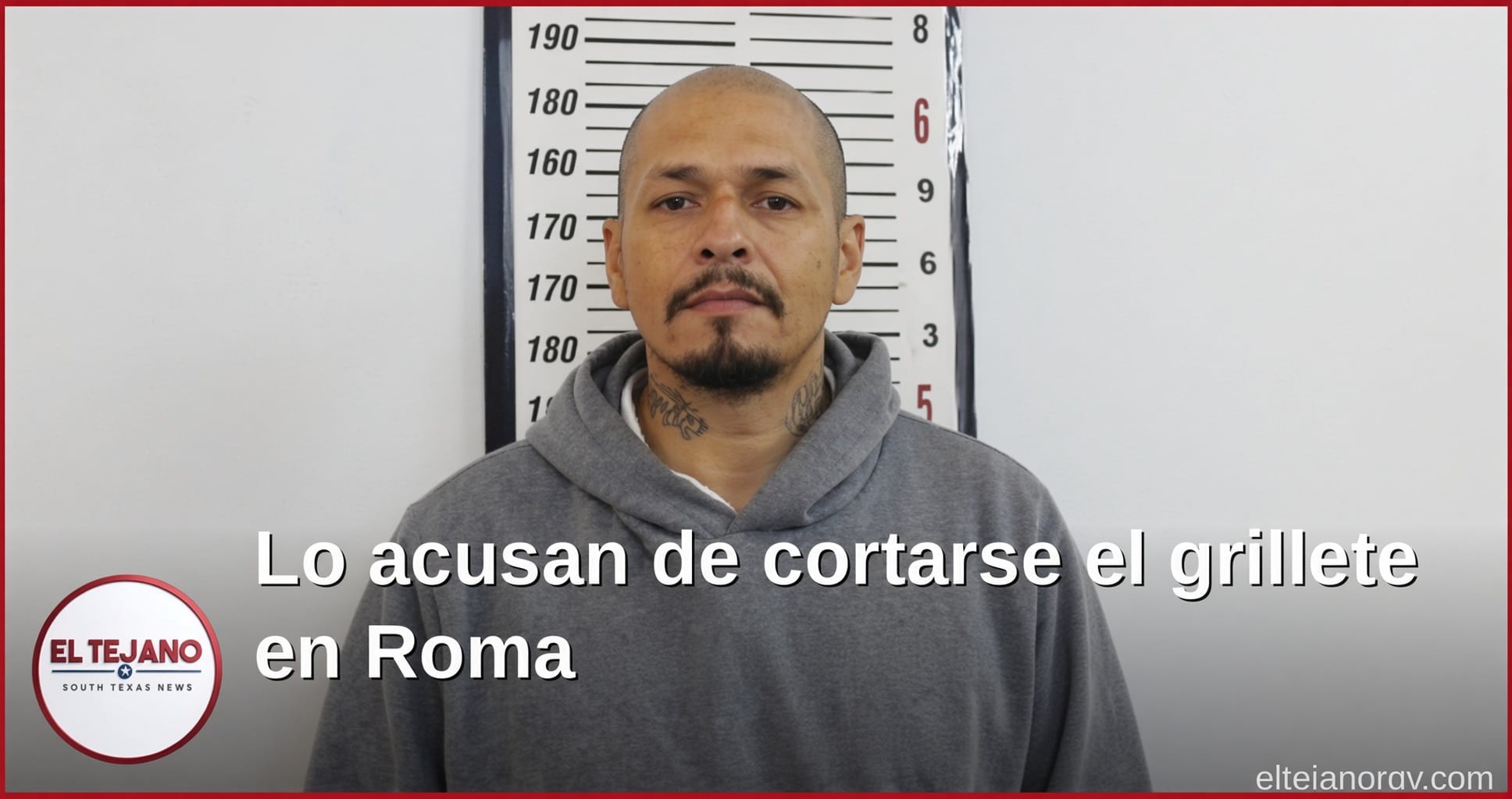 Lo acusan de cortarse el grillete y salirse de su casa en Roma