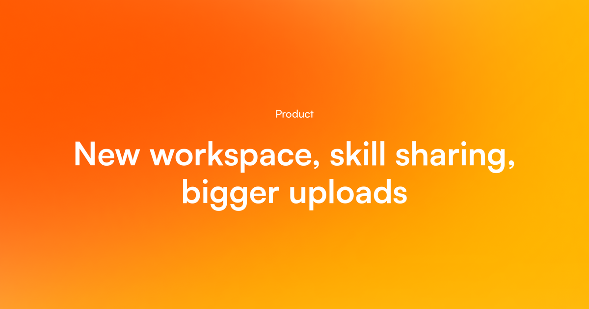 New in Pazi: workspace redesign, multiple workspaces, skill sharing, bigger uploads