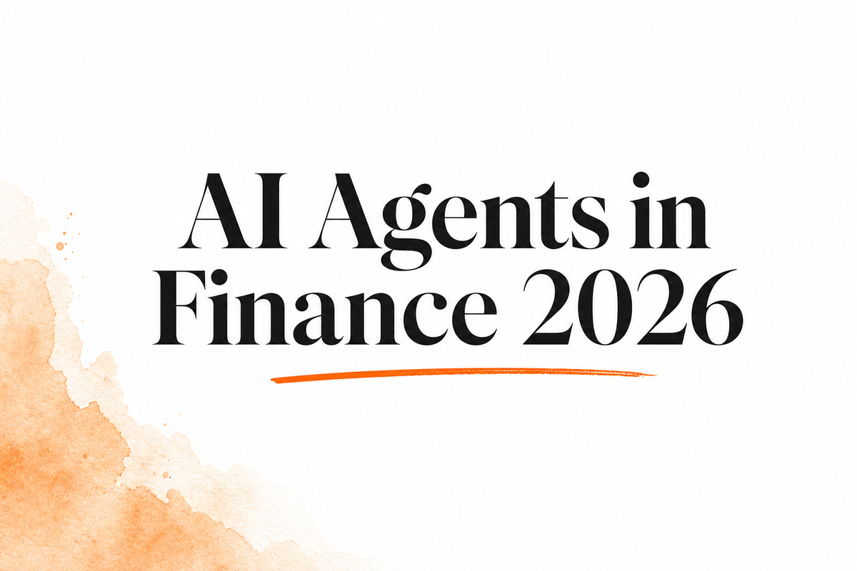 Pazi watercolor hero: AI Agents in Finance 2026