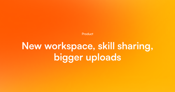New in Pazi: workspace redesign, multiple workspaces, skill sharing, bigger uploads