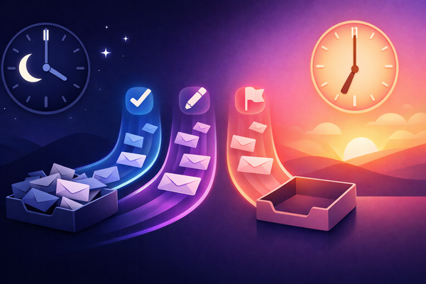 Overnight inbox triage to a 10-minute morning review