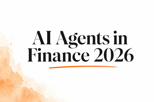 Pazi watercolor hero: AI Agents in Finance 2026