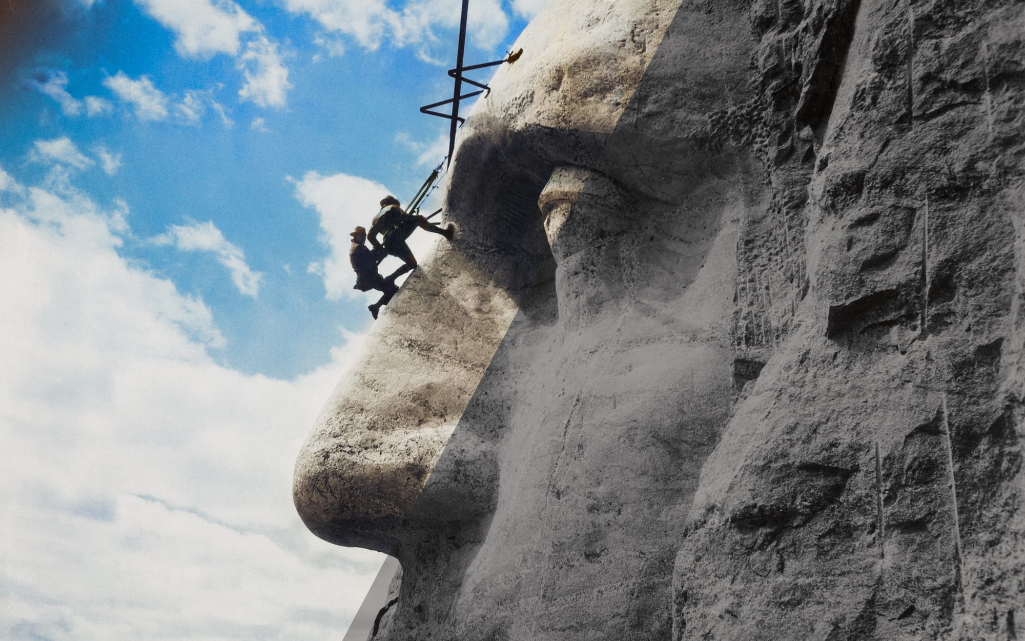 1932: Mount Rushmore Under Construction