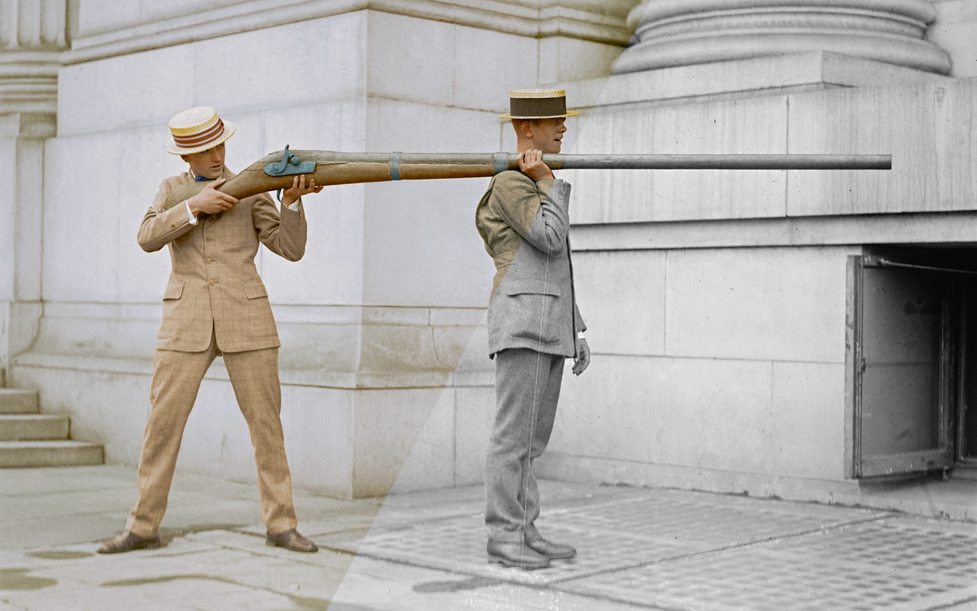 Firing A Punt Gun (1923)