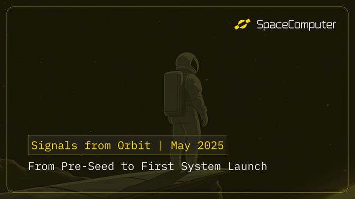 Image displaying an astronaut overlooking the night sky, for the Pre-Seed to System launch blog by SpaceComputer.