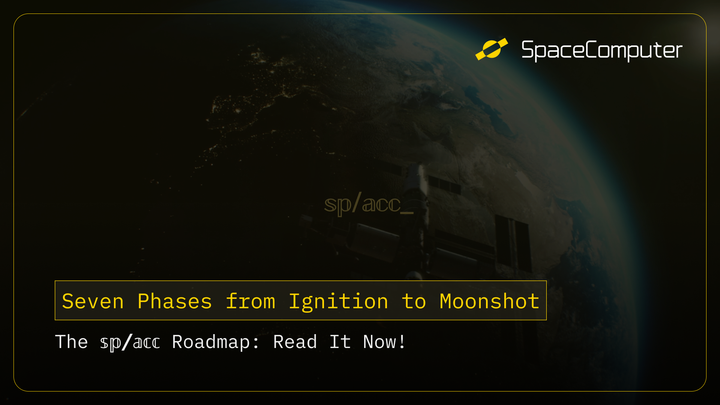 feature image of the seven phases to SpaceComputer's sp/acc roadmap blog