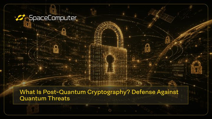 yellow locks and binary code floating above a planet with network lines. Title is What Is Post-Quantum Cryptography? Defense Against Quantum Threats
