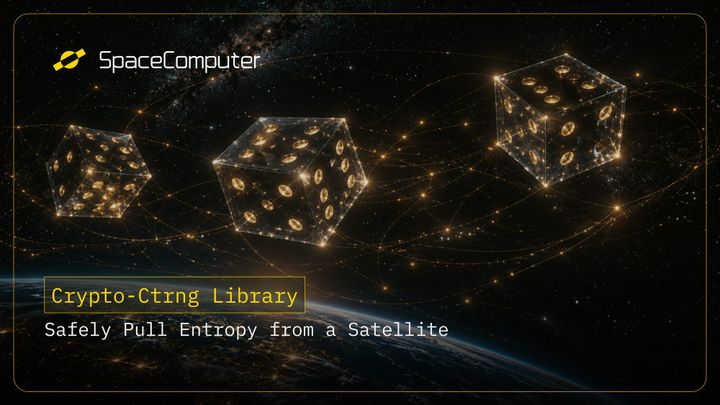 Image of some cosmic dice made of connected data lines and stars above Earth, with the milky way in the background.