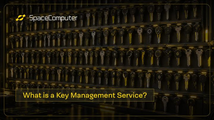 image of a bunch of security keys hanging on a wall, a simplified physical representation of a Key Management Service. 
