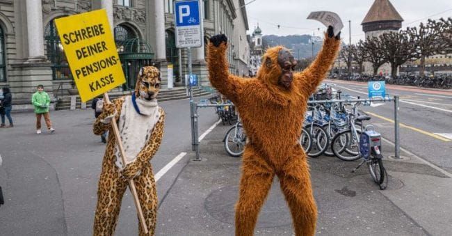 Greenpeace liest den Schweizer Pensionskassen die Leviten