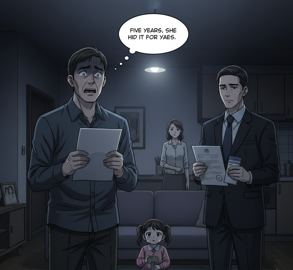 My wife told me I was the father for five years, but her "Donor" just showed up at our door