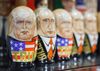 Photo of Russian nesting dolls with faces of Trump and Putin