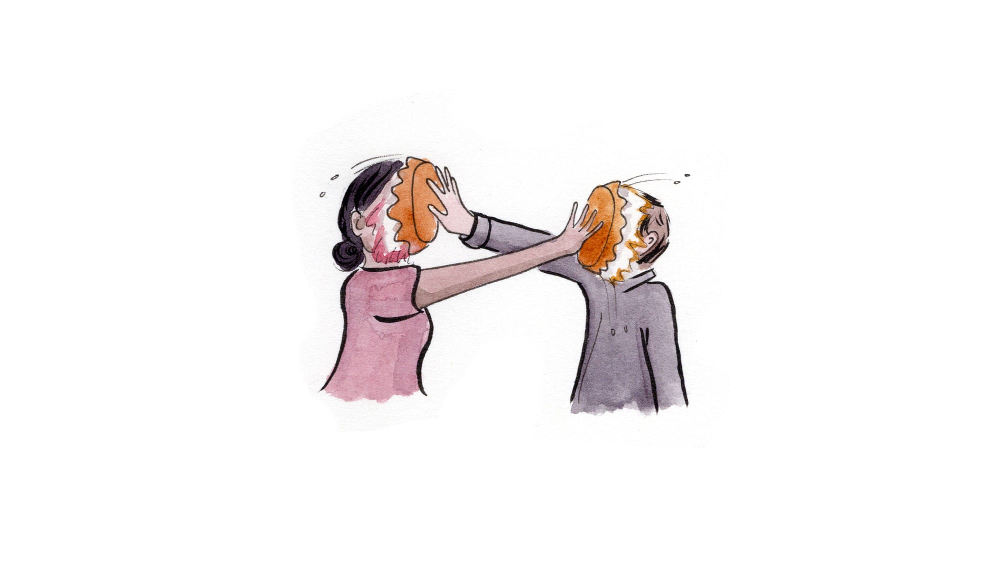 Mutual pie-facing