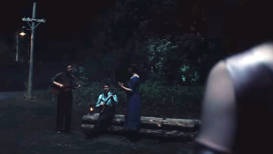 A scene from 'Sinners': the Irish vampires seduce a victim with their music