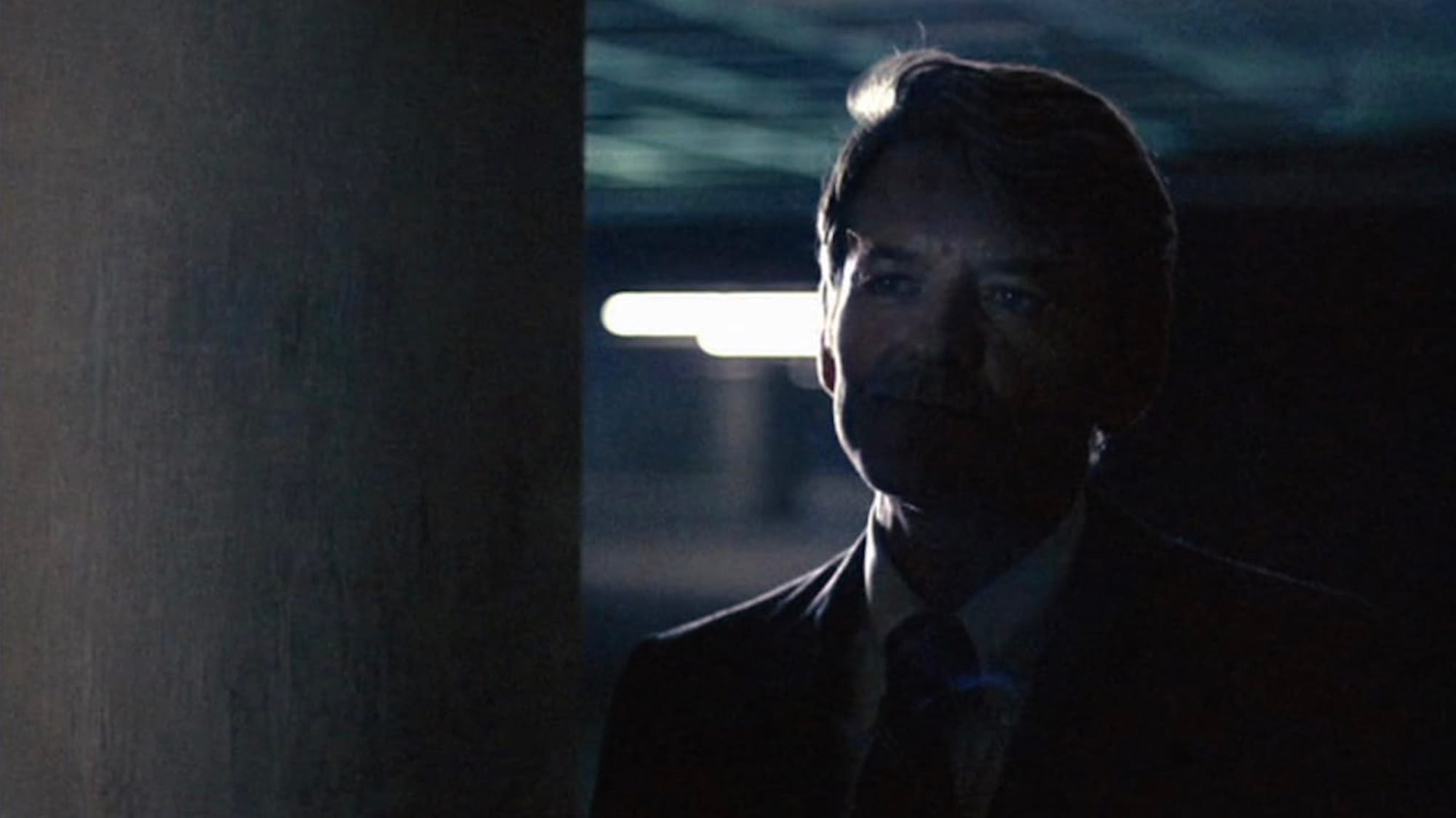 Dark and shadowy image of Holbrook as the then-unknown Felt