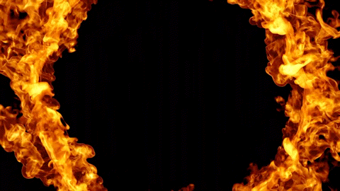 Flames! surrounding the legend: JOIN US NOW: FLAMING HYDRA.COM