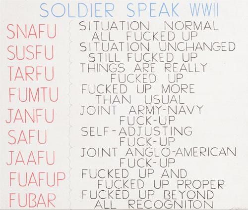 SOLIDER SPEAK WWII poste