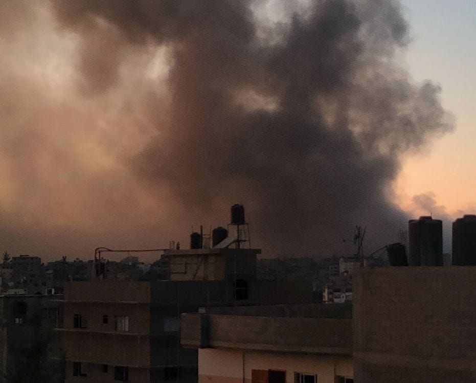 October 7th, from the author's home in Gaza