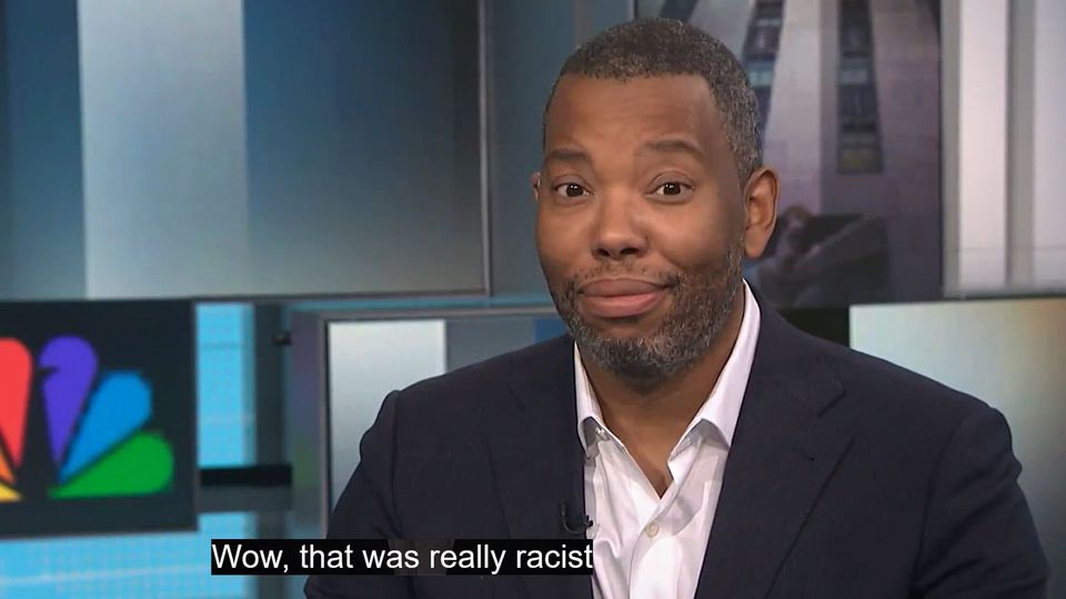 Ta-Nehisi Coates, author of 'The Message', in a television interview