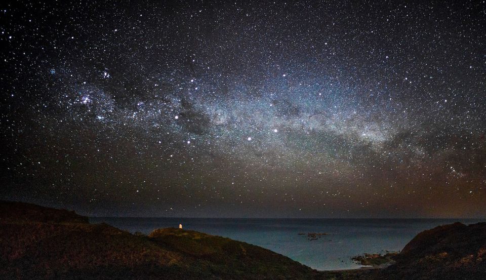 The Milky Way Galaxy in the night sky over New Zealand