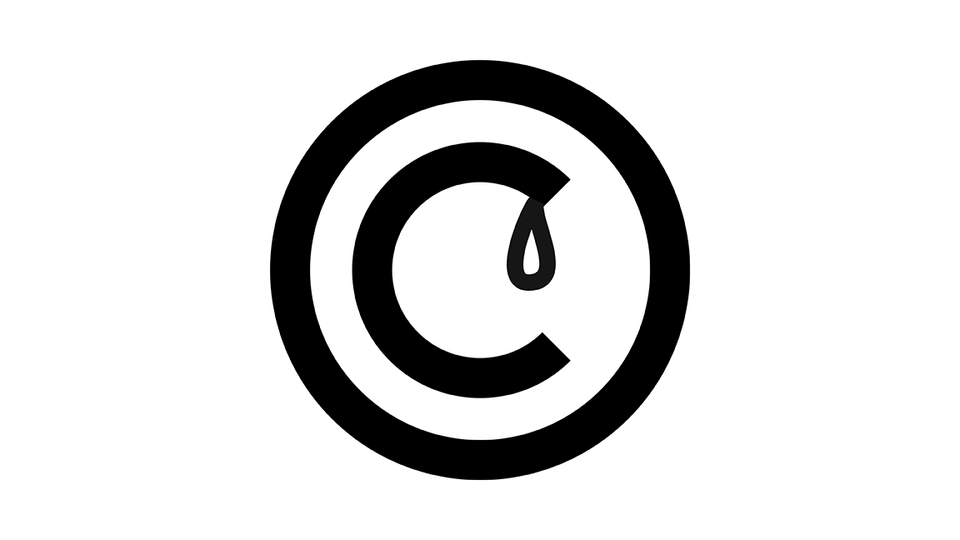 Weeping copyright symbol