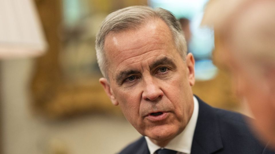 Canadian Prime Minister Mark Carney in the Oval Office on May 6, 2025