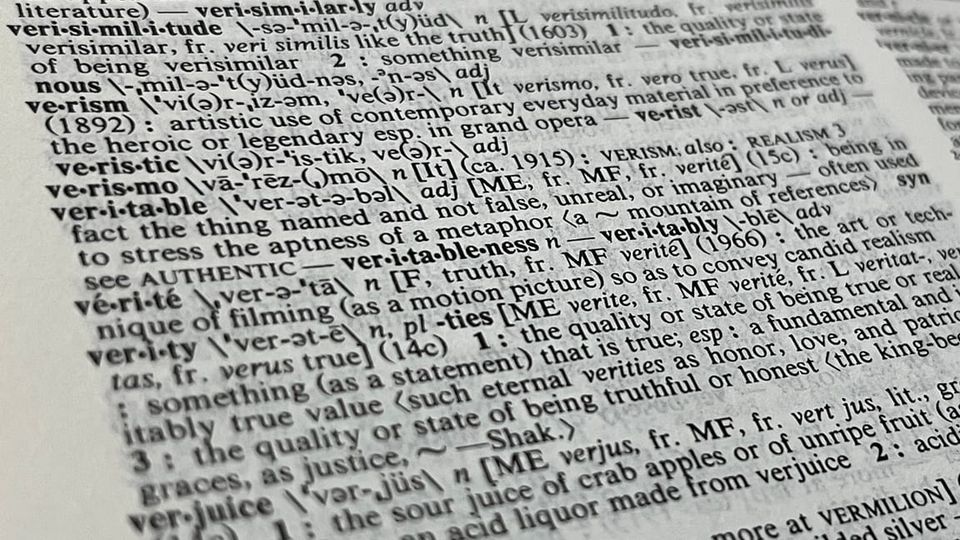 ver•i•ta•ble adj: being in fact the thing named and not false, unreal, or imaginary - often used to stress the aptness of a metaphor {a ~ mountain of references) syn see AUTHENTIC