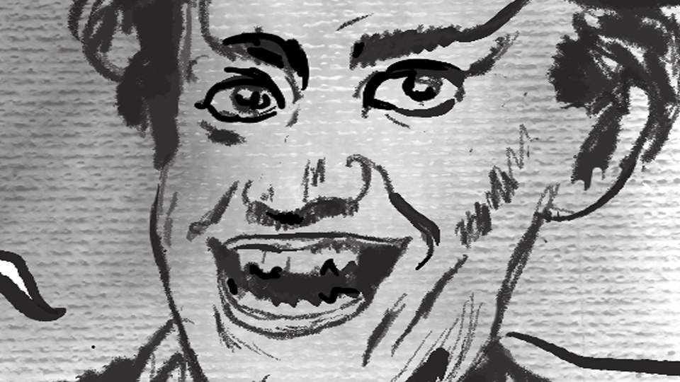 The hedonistically diabolical image of Danny Elfman, long ago, singing "Minnie the Moocher"