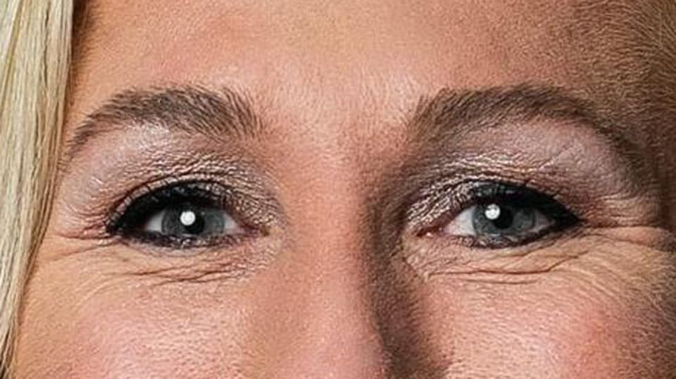 Just the dead smiling eyes