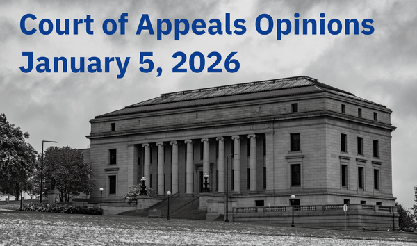 Minnesota Court of Appeals Opinions: January 5, 2026