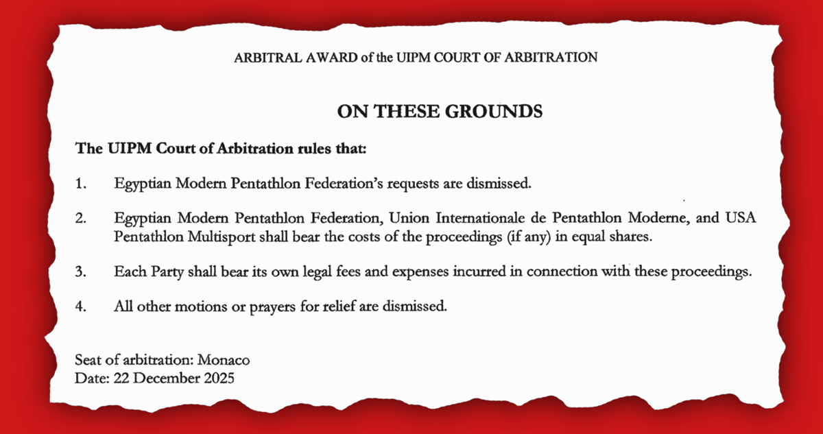 UIPM Court of Arbitration declares 2024 elections 'lawful'