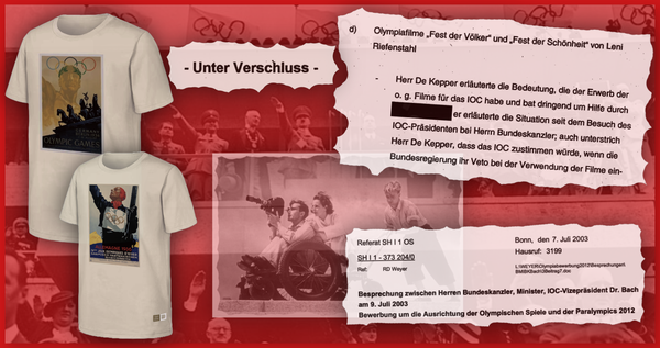 Olympic Heritage: Coventry's failure, the Olympic Shop, the Riefenstahl films, the Nazi Olympics, motorways and German Olympic bids