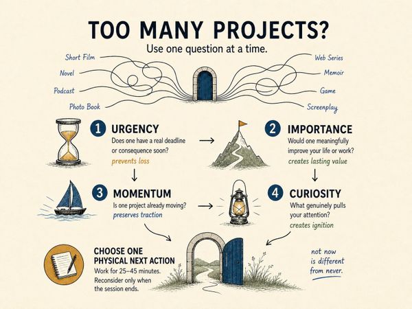The Threshold State: When Too Many Creative Projects Cancel Each Other Out