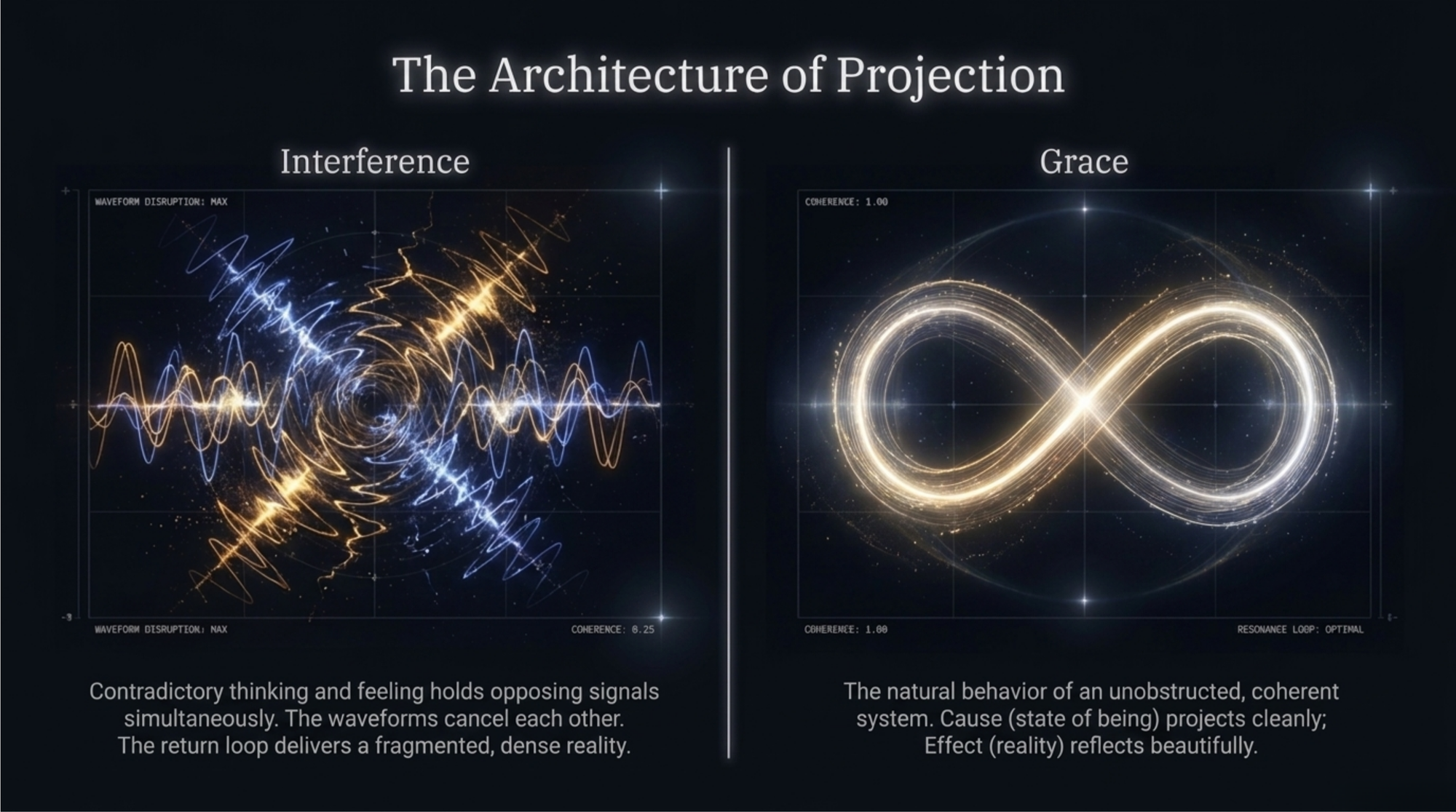 Illustration of the Architecture of Projection and the coherence of Grace.