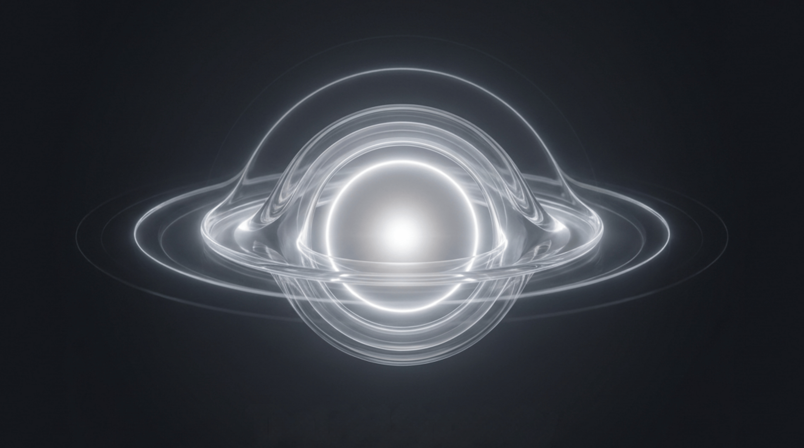Image of a luminous black hole.