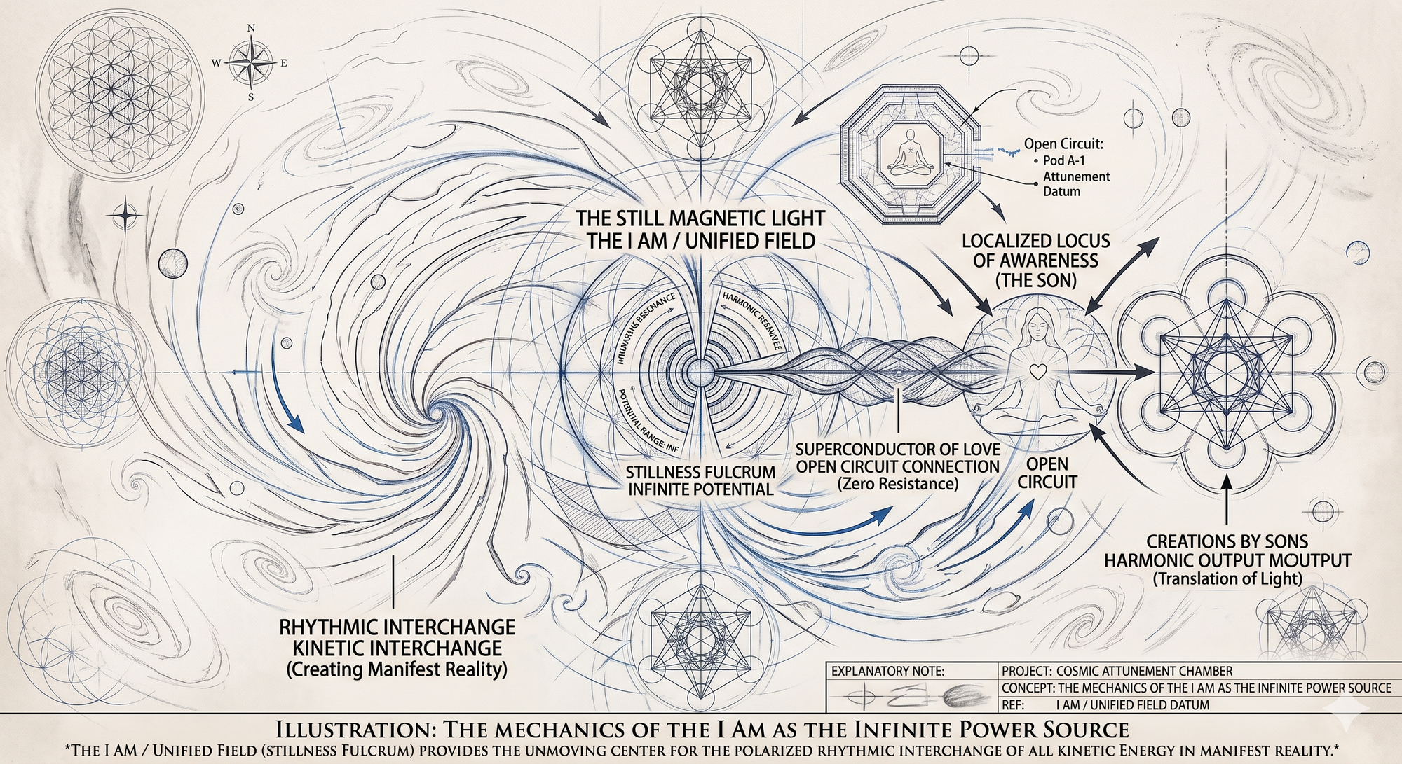 Illustration of the infinite power supply of the I AM or Unified Field.