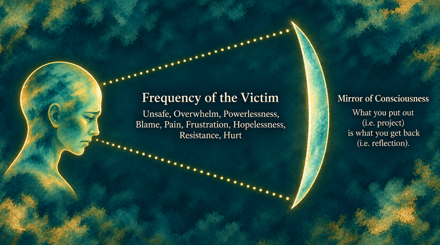 An illustration of the state of being (i.e. consciousness) of the victim.