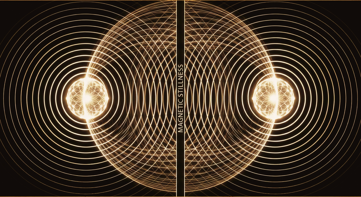 Image of a relational field created by the entrainment of two fields.