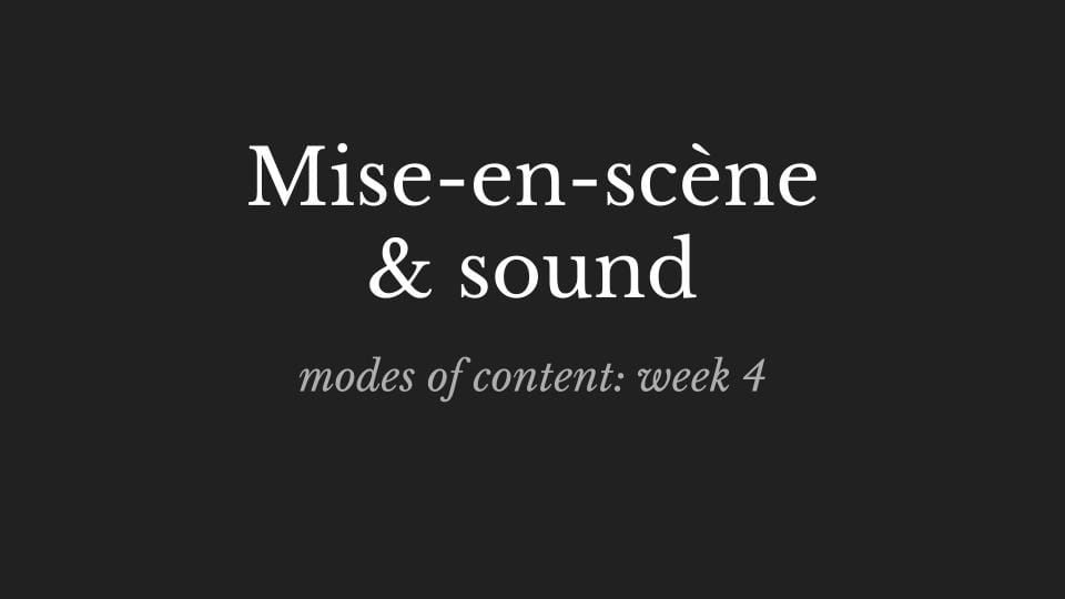 moving image: theory | context: lecture 4