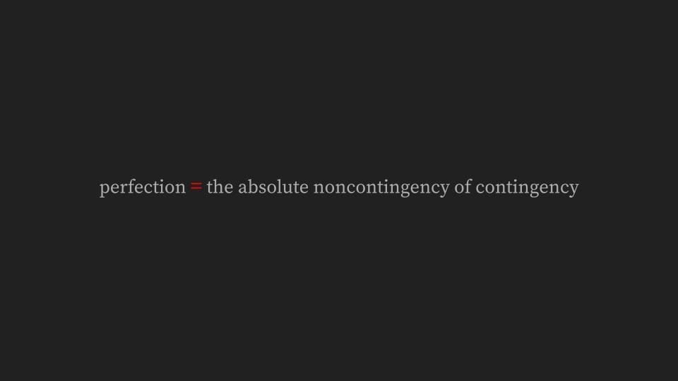 simile.ai | perfection = the absolute noncontingency of contingency