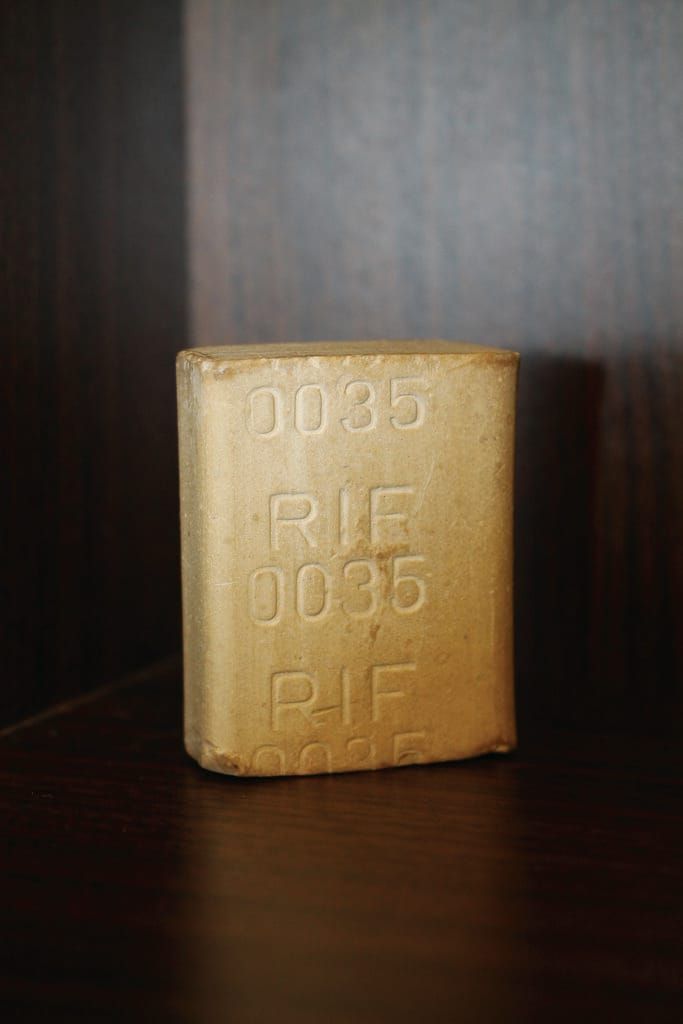 the pieces of ... soap