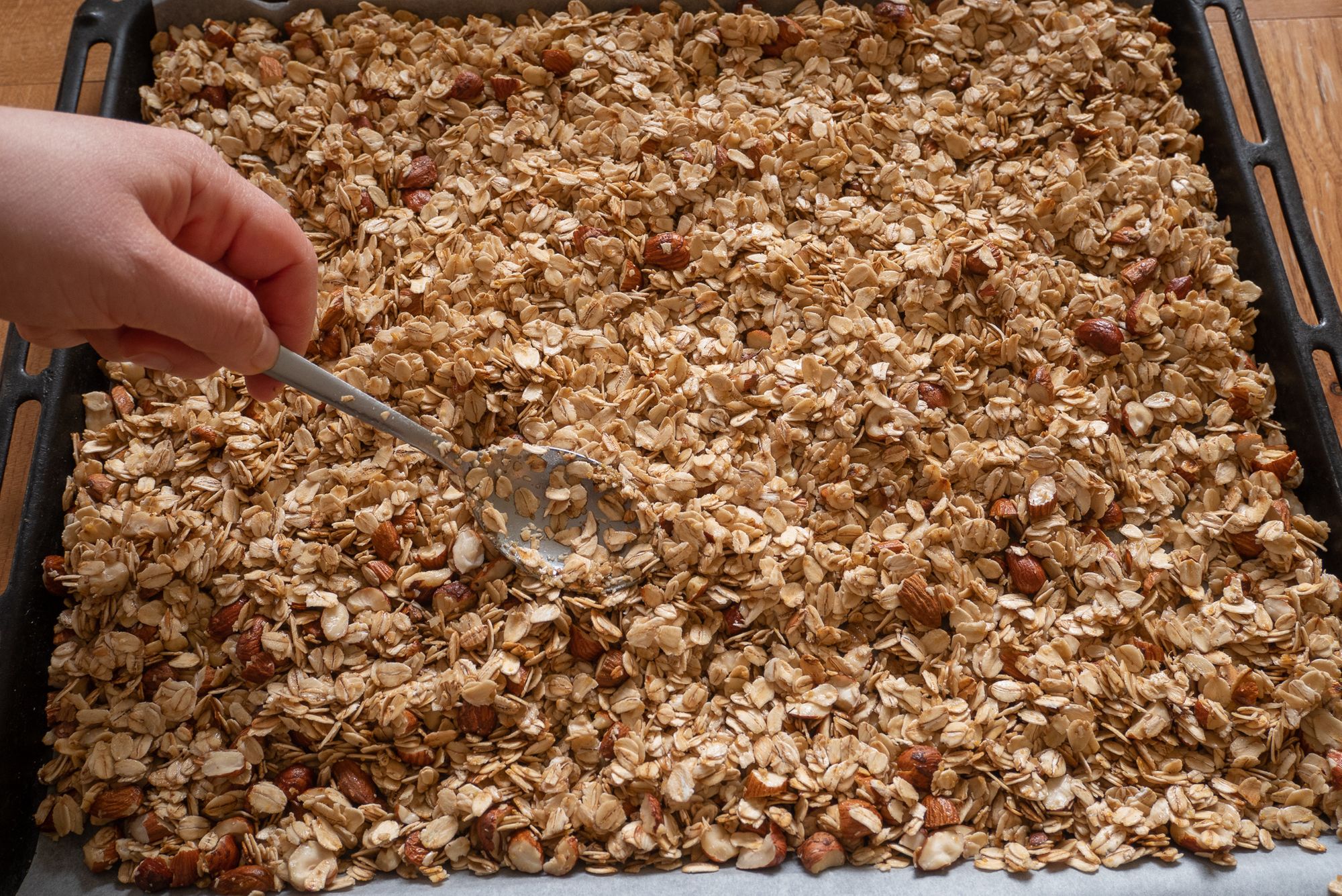 Granola baking tray
