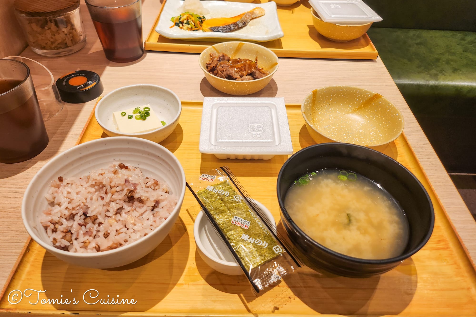 Breakfast at Yayoiken near the hotel.