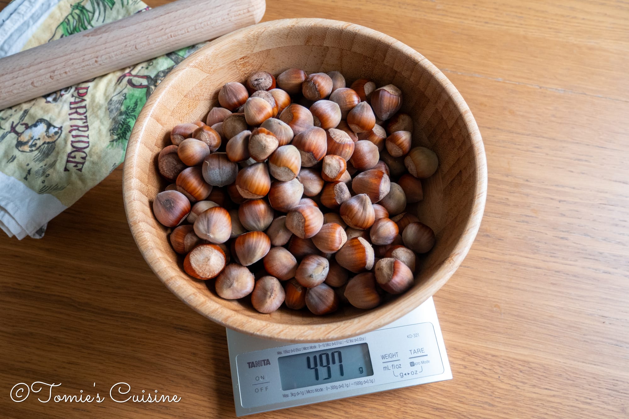 That's all the hazelnuts we harvested from our garden!