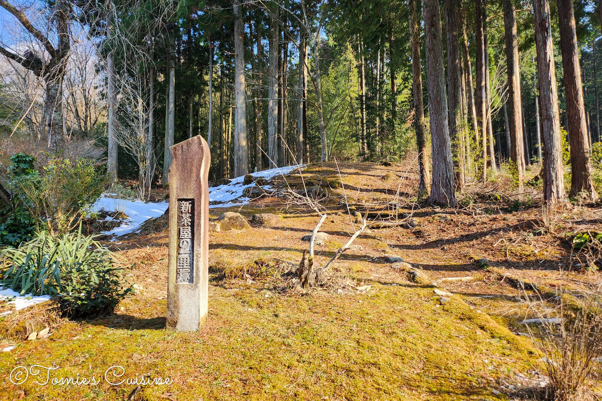 Shinchaya Ichirizuka (新茶屋の一里塚) milestone marker near Magome-juku