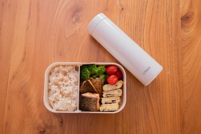 Easy salmon teriyaki bento recipe