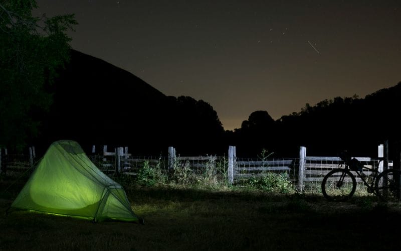 where to sleep bikepacking